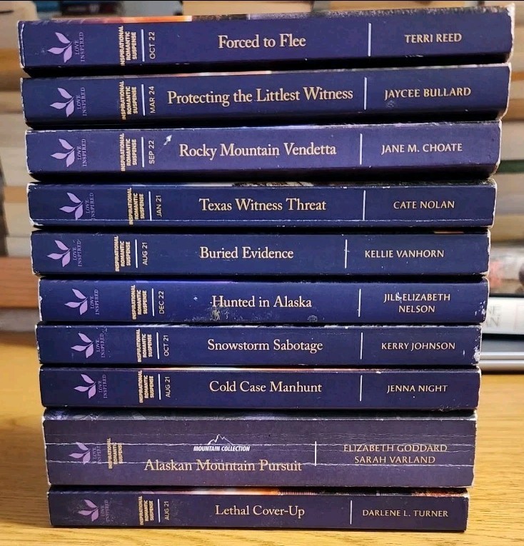 Love Inspired Suspense Series Lot Of 10 Romance Paperback Books