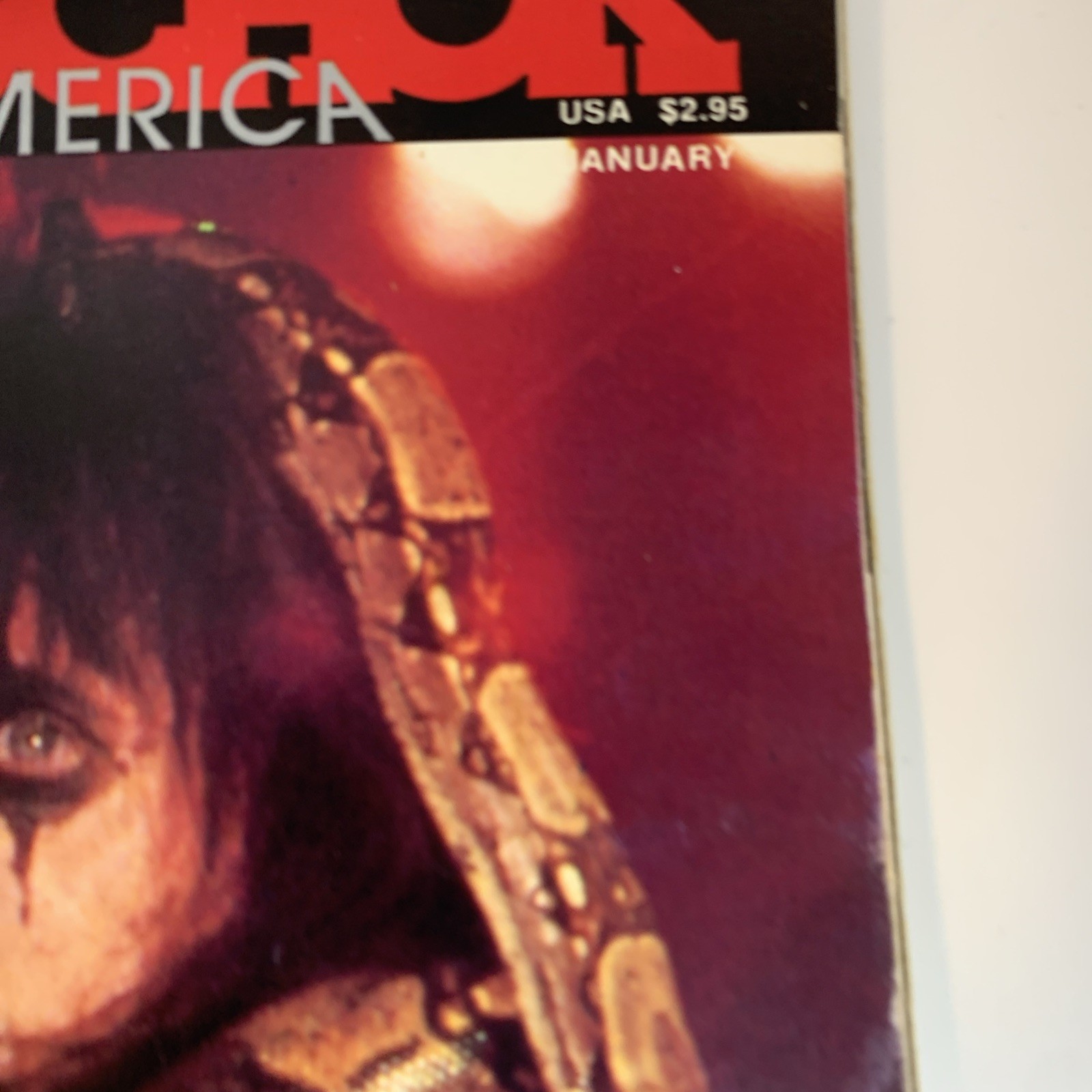 January 1986 Aardschok Magazine Alice Cooper Metallica Metal Church Iron Maiden