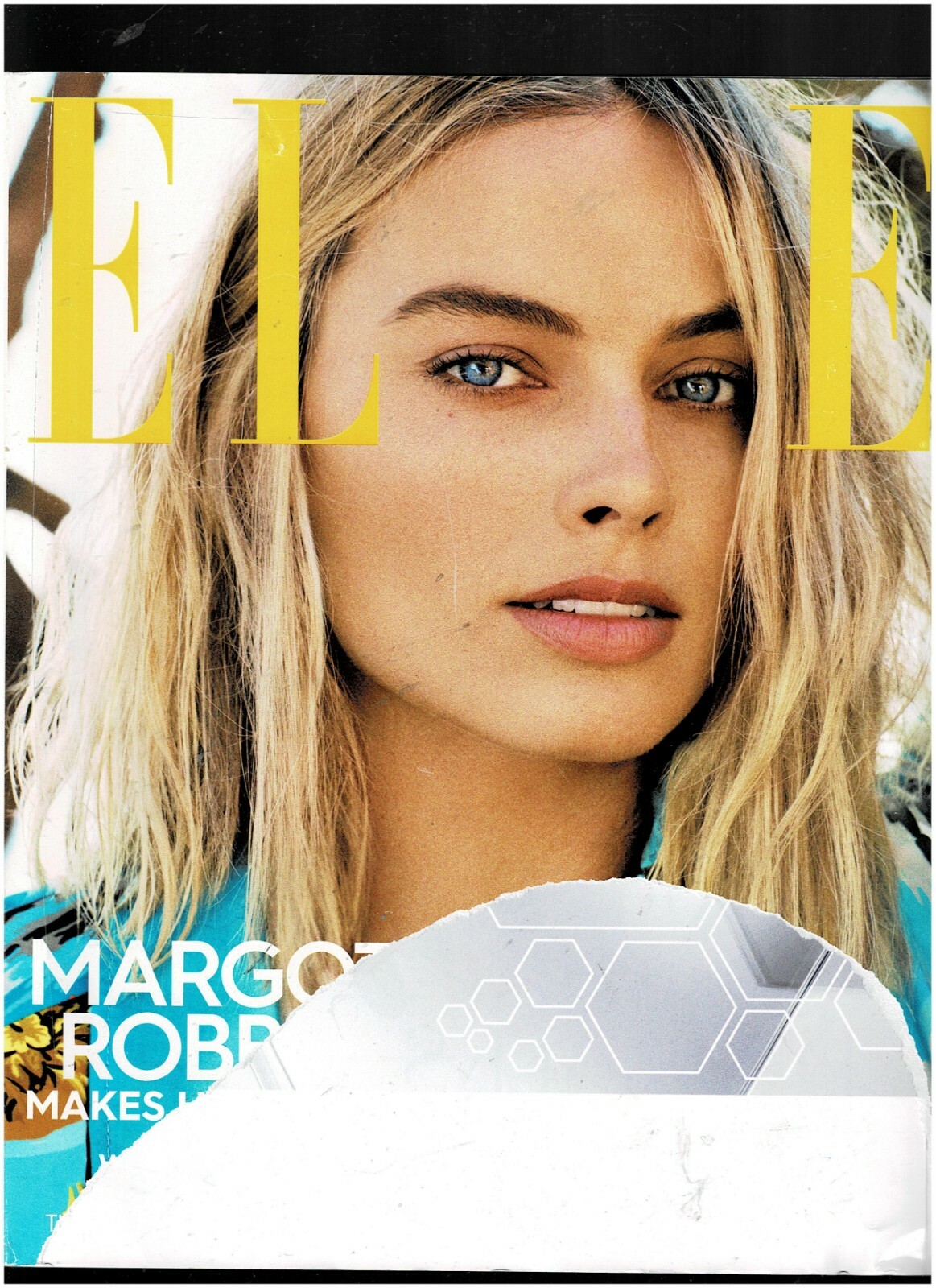 ELLE MAGAZINE-FEBRUARY 2018–COVER-166 PAGES – ADDRESS LABEL TORN OFF
