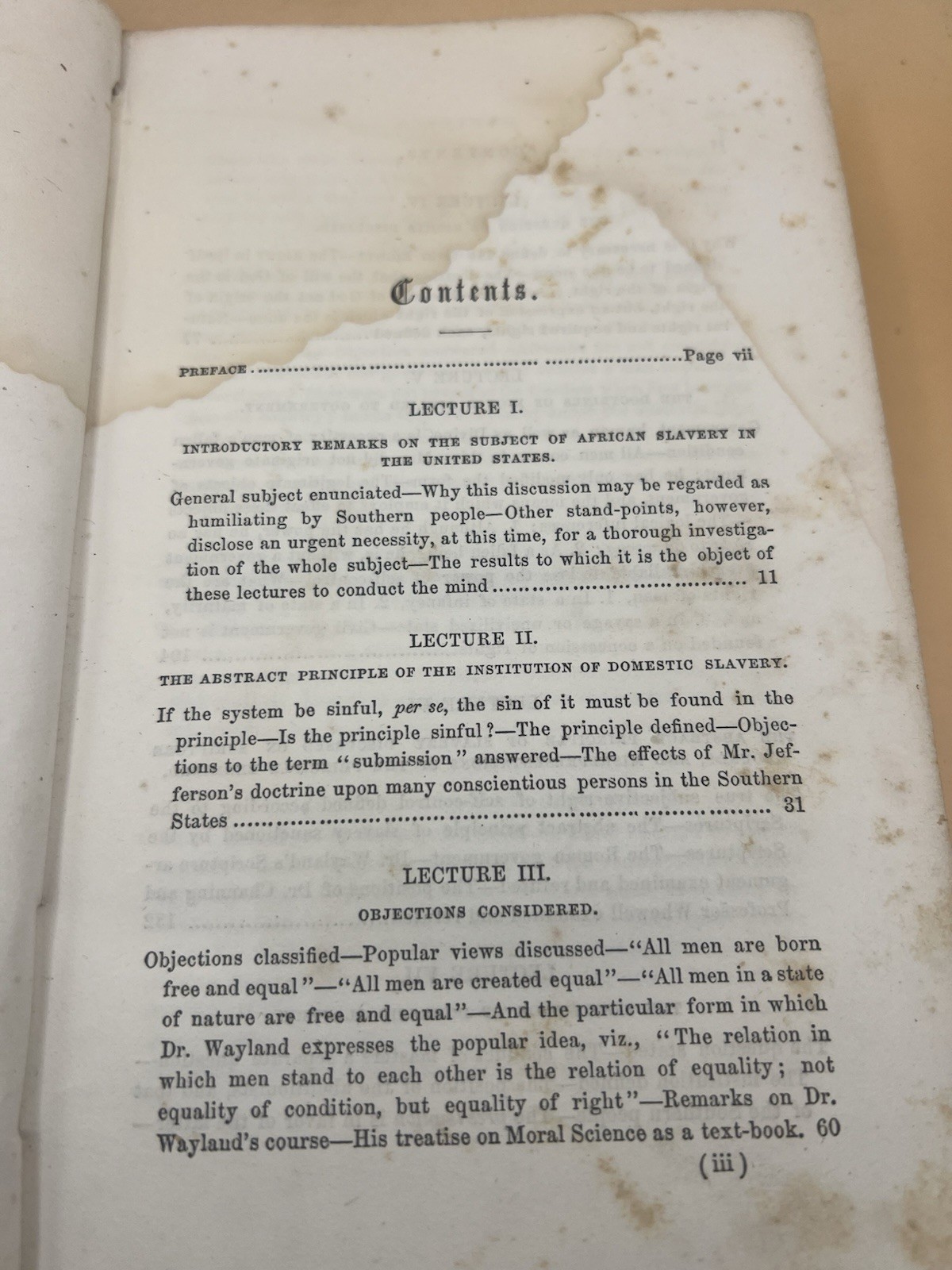 Original 1856 Philosophy and Practice of Slavery William Smith UVA Professor