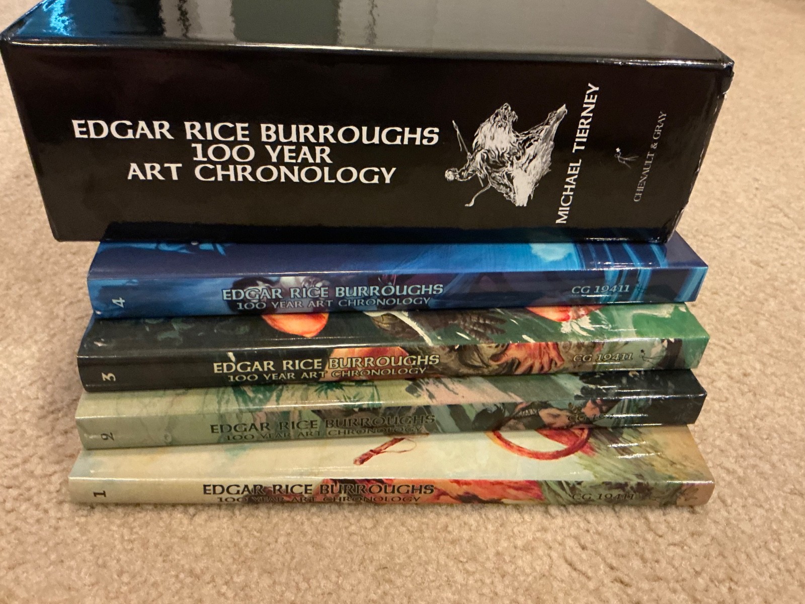EDGAR RICE BURROUGHS 100 YEAR ART CHRONOLOGY by Michael Tierney 4 Vol Slipcase