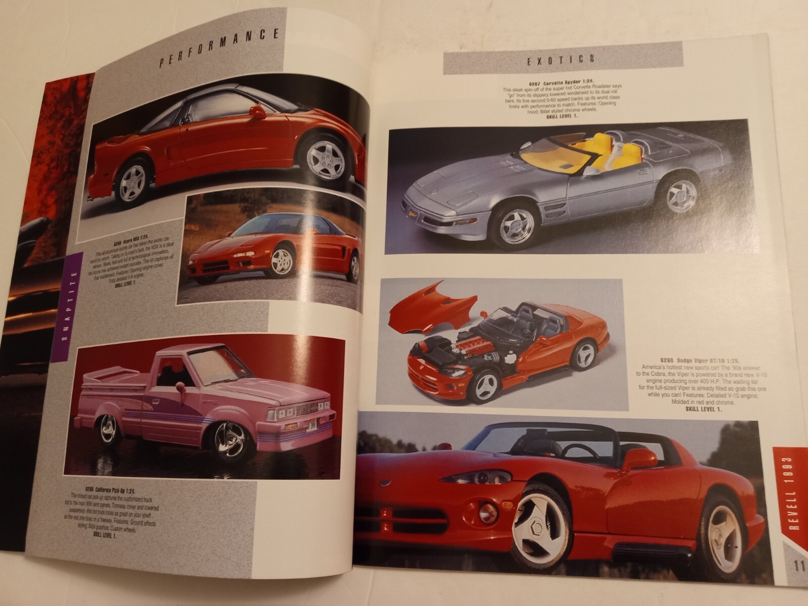 Revell 1993 Model Kits Catalog SPORTS CARS, AIRCRAFT, TRUCKS, NASA SPACE PROGRAM