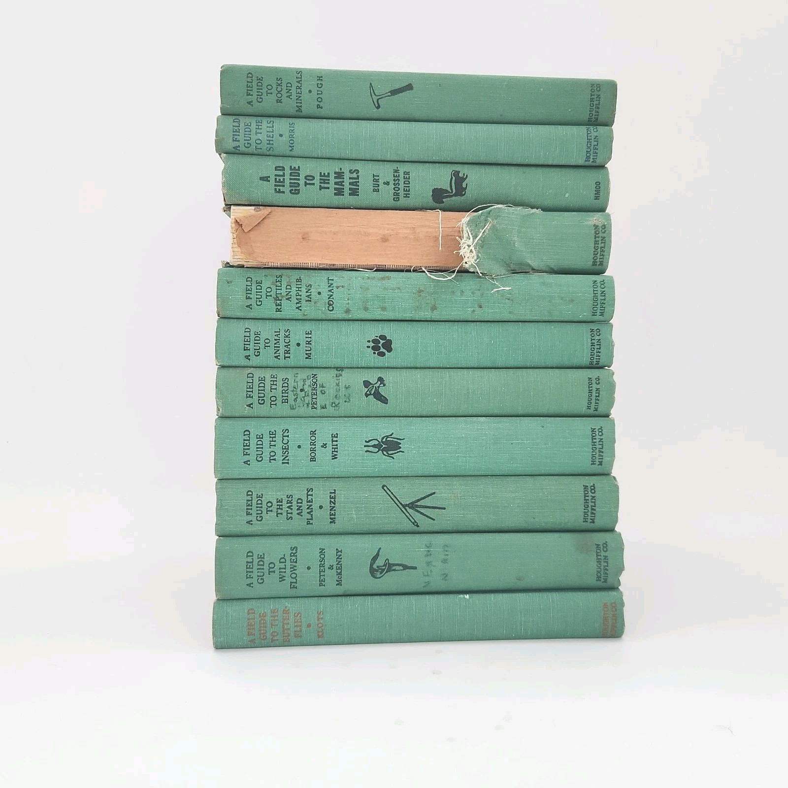 Peterson Field Guide Lot of 11 books Wildflowers / Butterflies / Rocks / Stars