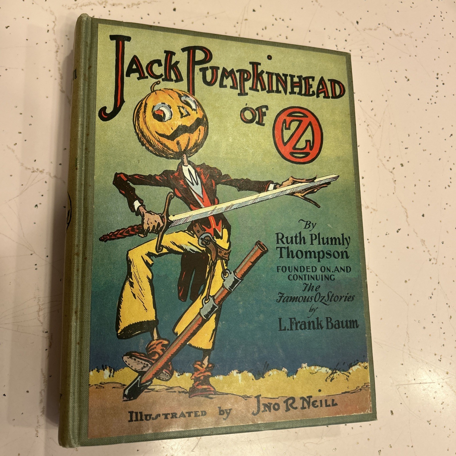 #22 Jack Pumpkinhead of Oz (1929 HC) Illust J.R. Neill