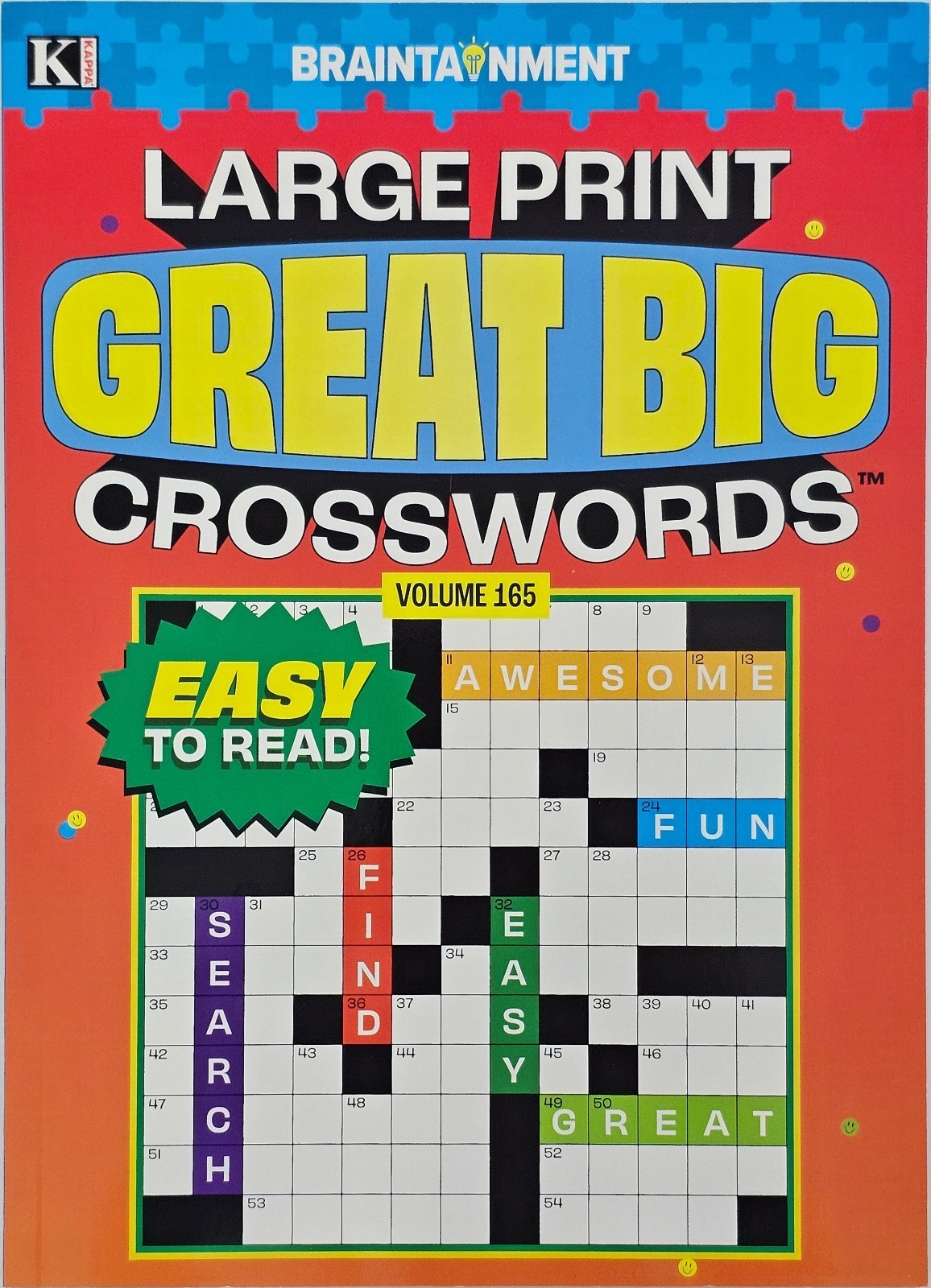 Kappa Large Print Great Big Crosswords Puzzle Books, 24 Different Volumes U-PICK