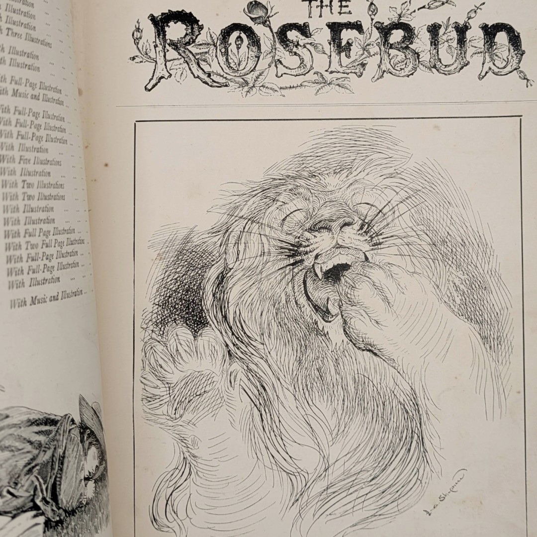 The Rosebud Annual, Vintage Book, Illustrated, 1894