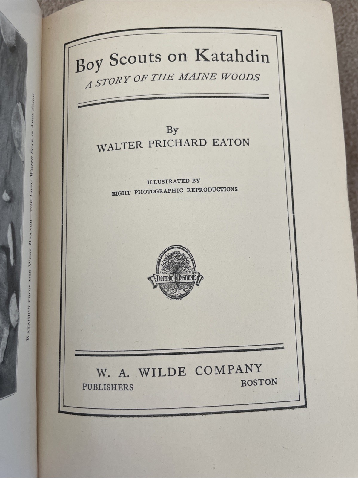 Boy Scouts On Katahdin By Walter Pritchard Eaton 1924 Hard Cover