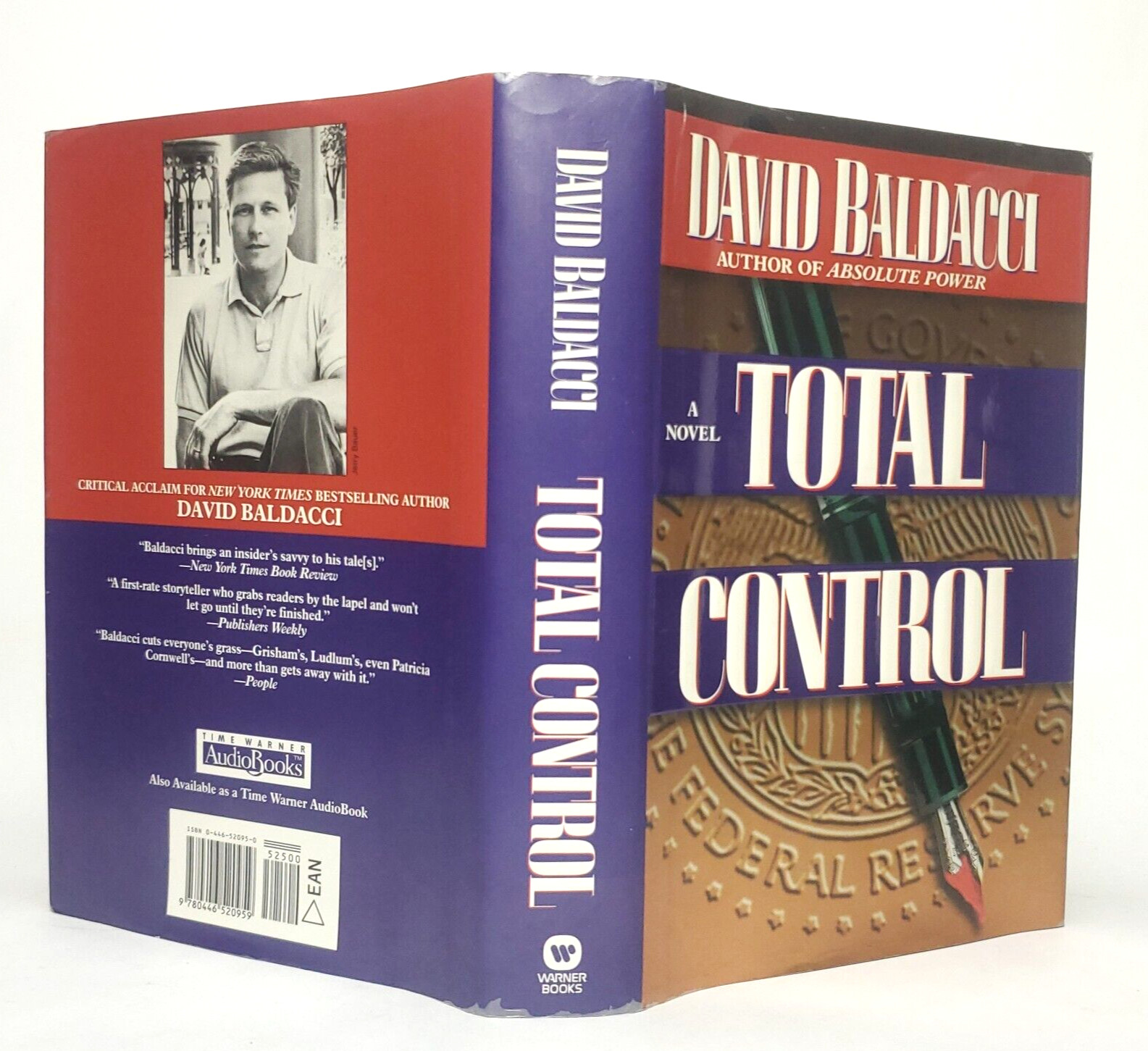 TOTAL CONTROL David Baldacci 1997 SIGNED First Edition First Printing HC$DJ