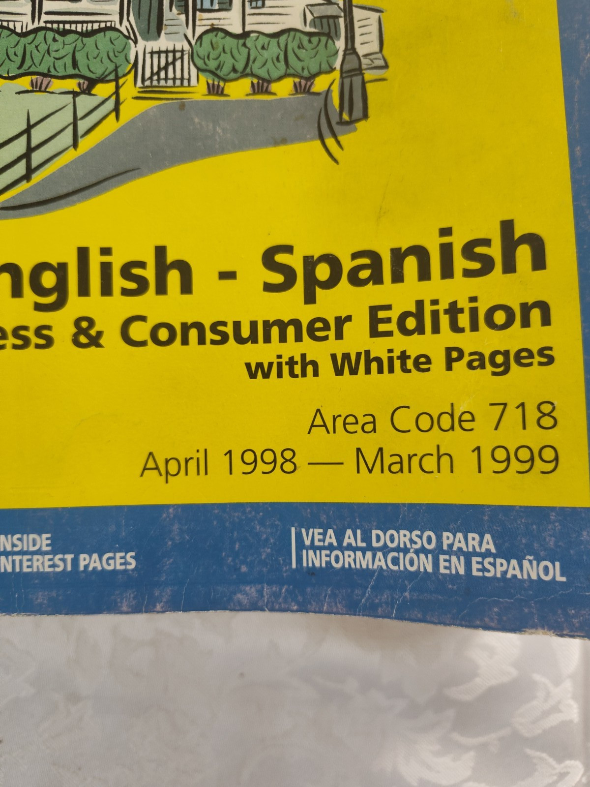 Bell Atlantic Yellow Pages NY Bronx English-Spanish Area Code 719