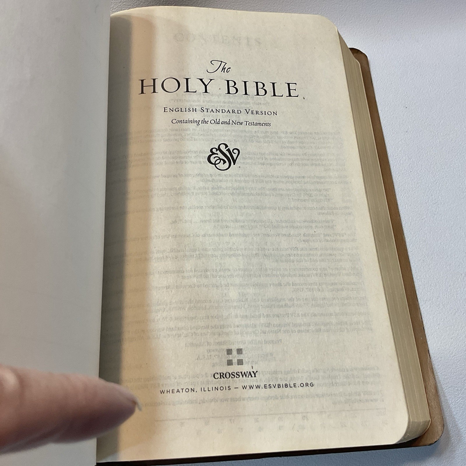 2011 Crossway The Holy Bible Soft Cover ESV English Standard Version