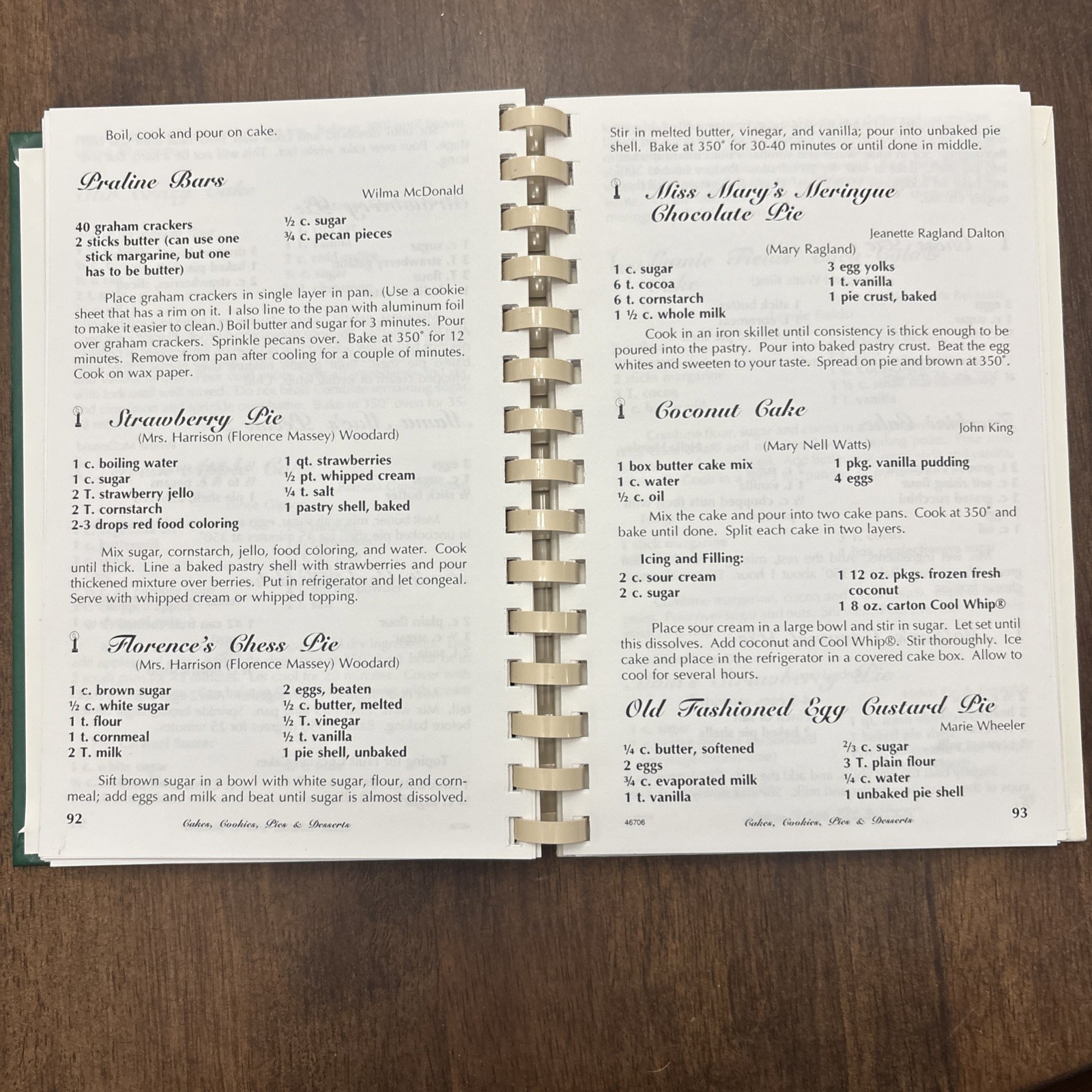 Cookbook Historical Recipes of Granville Tennessee TN Recipes 144 Pages