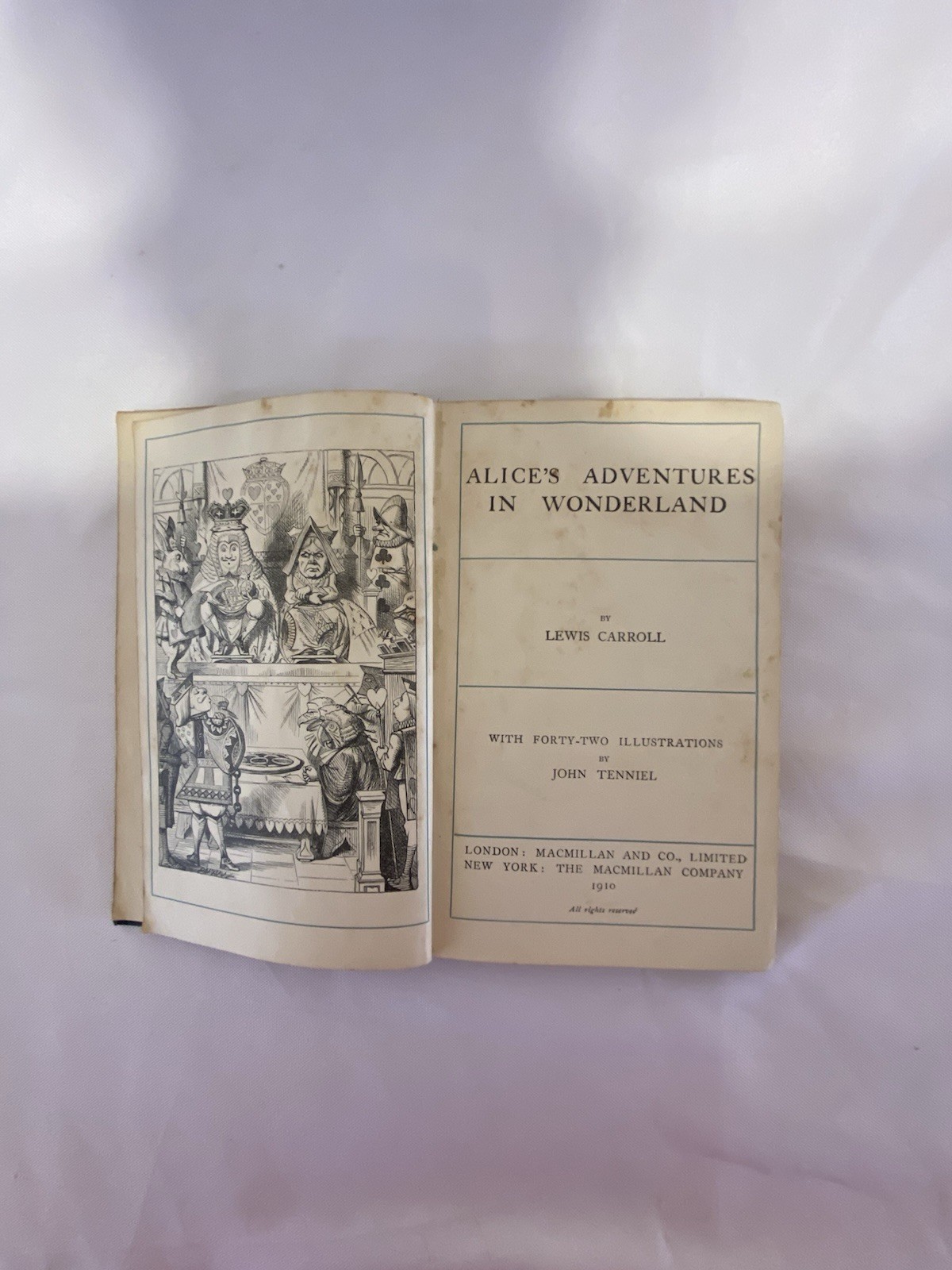 Alice’s Adventures in Wonderland 1910 Lewis Carroll John Tenniel Macmillan Gilt