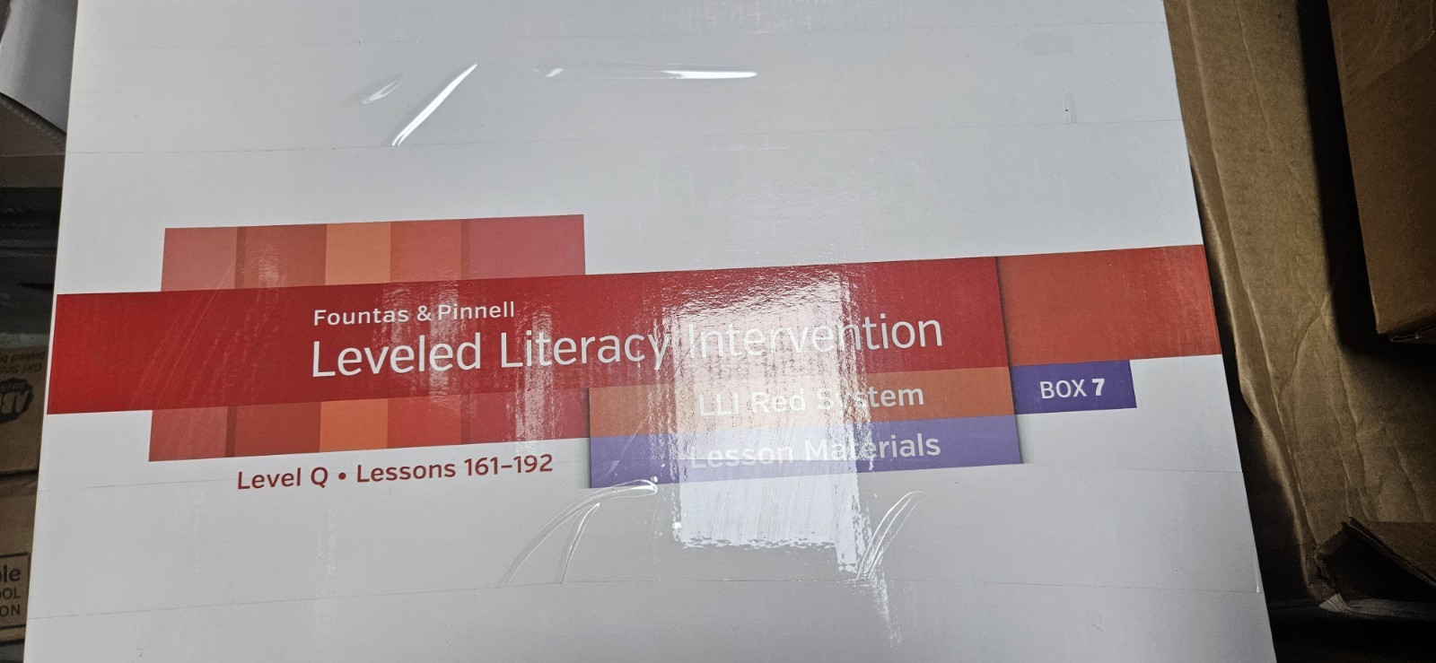LLI Red Level Teacher Box 7 , LEVEL Q , Lessons 161-192 BRAND NEW
