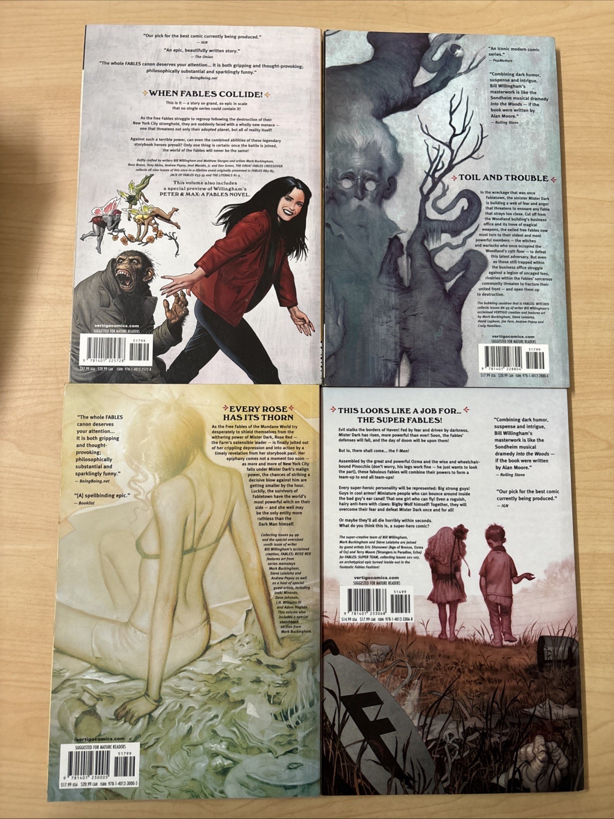 Lot 27 Fables Vol. 1-22 DC Vertigo Comics Complete Set Bill Willingham + Fairest