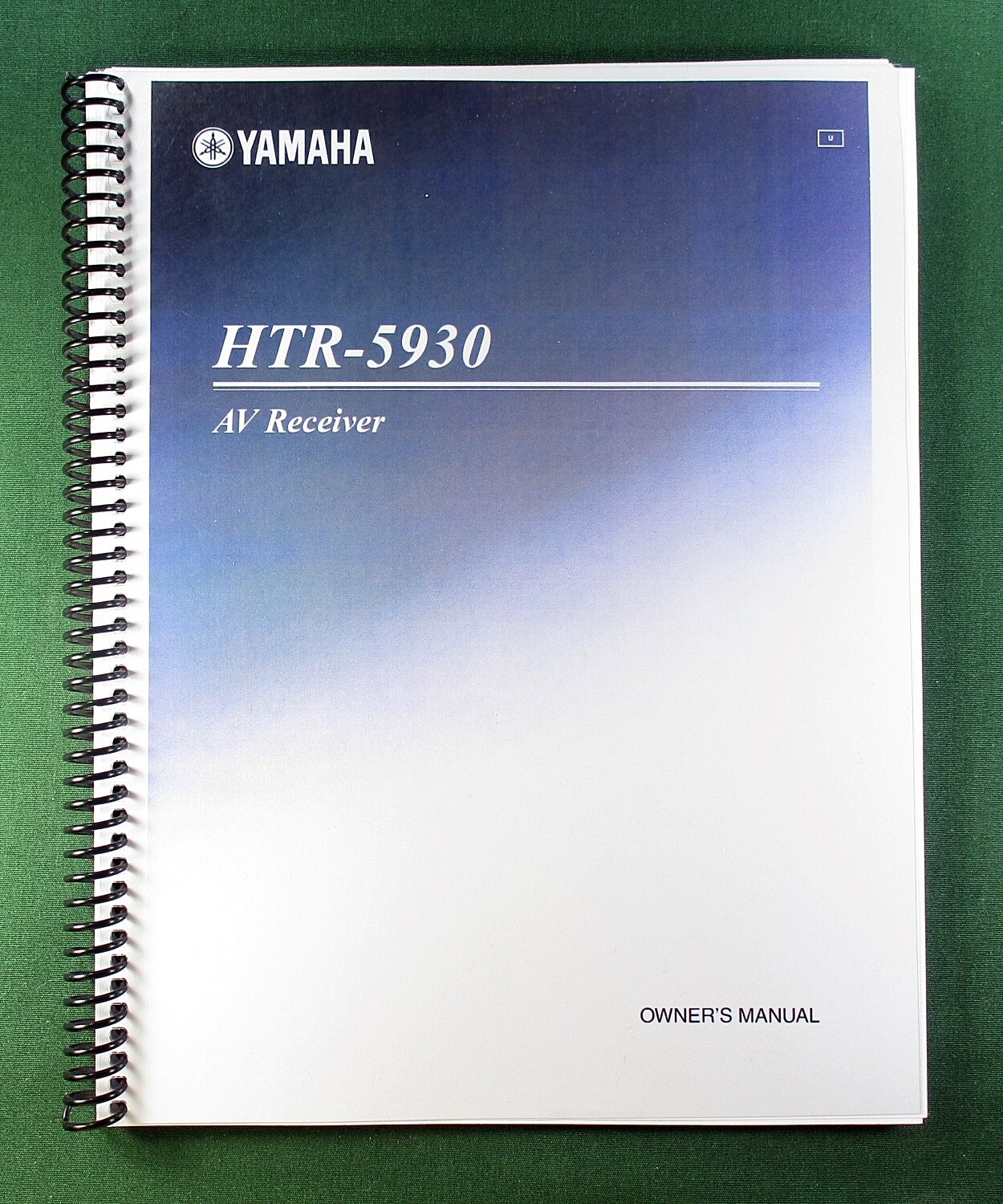 Yamaha HTR-5930 Instruction Manual: 74 Pages & Protective Covers!