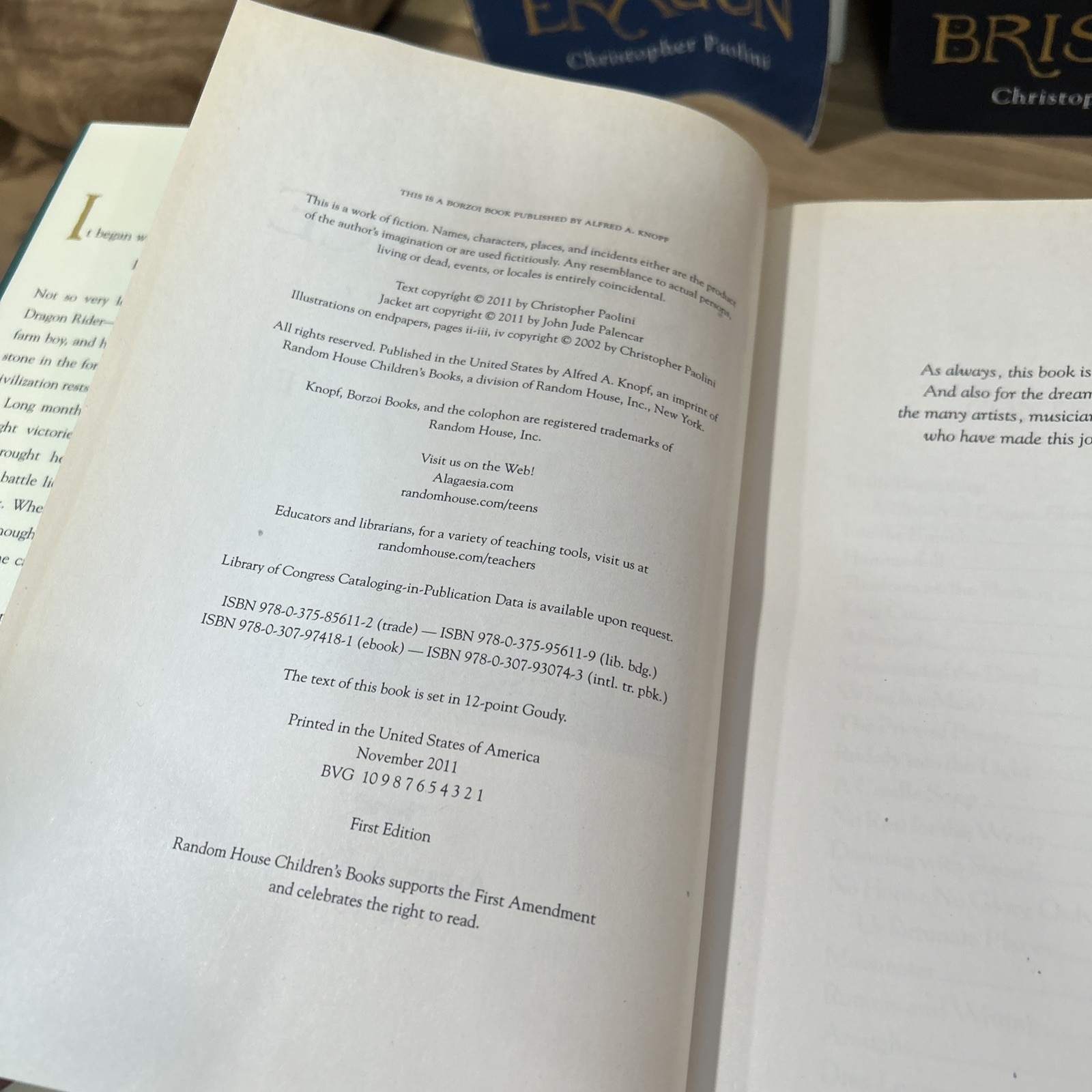 Inheritance Set : Eragon; Eldest; Brisingr by Christopher Paolini 2008 Complete!