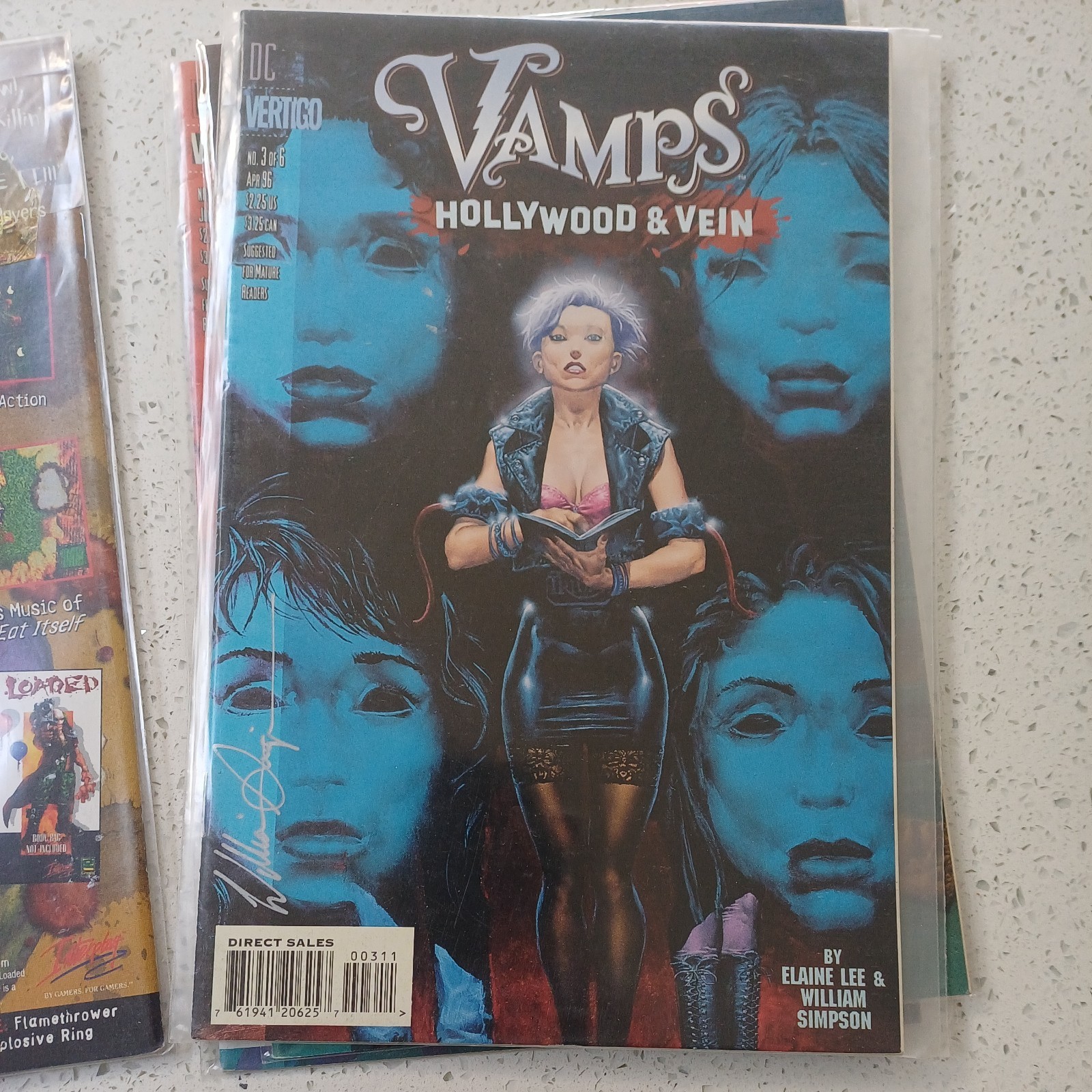 VAMPS HOLLYWOOD & VEIN #1-6 Complete Set 1996 VERTIGO/DC 1,2,3,4,5,6 Signed