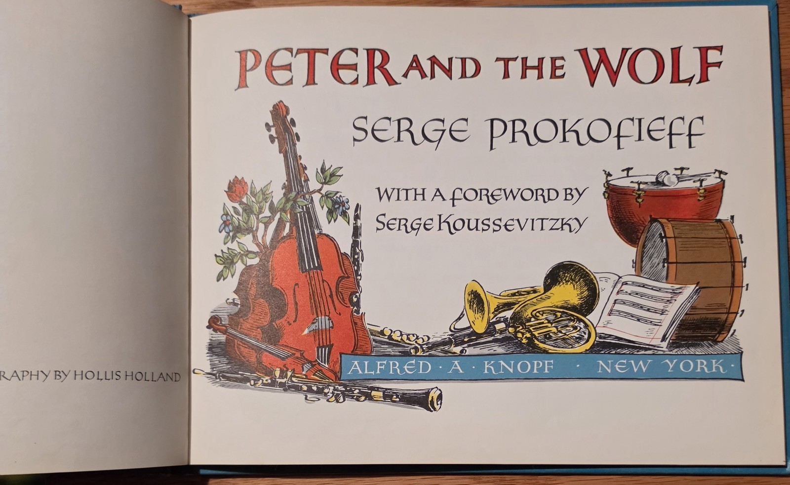 Peter And The Wolf by Serge Prokofieff (Hardcover 1940) Alfred Knop