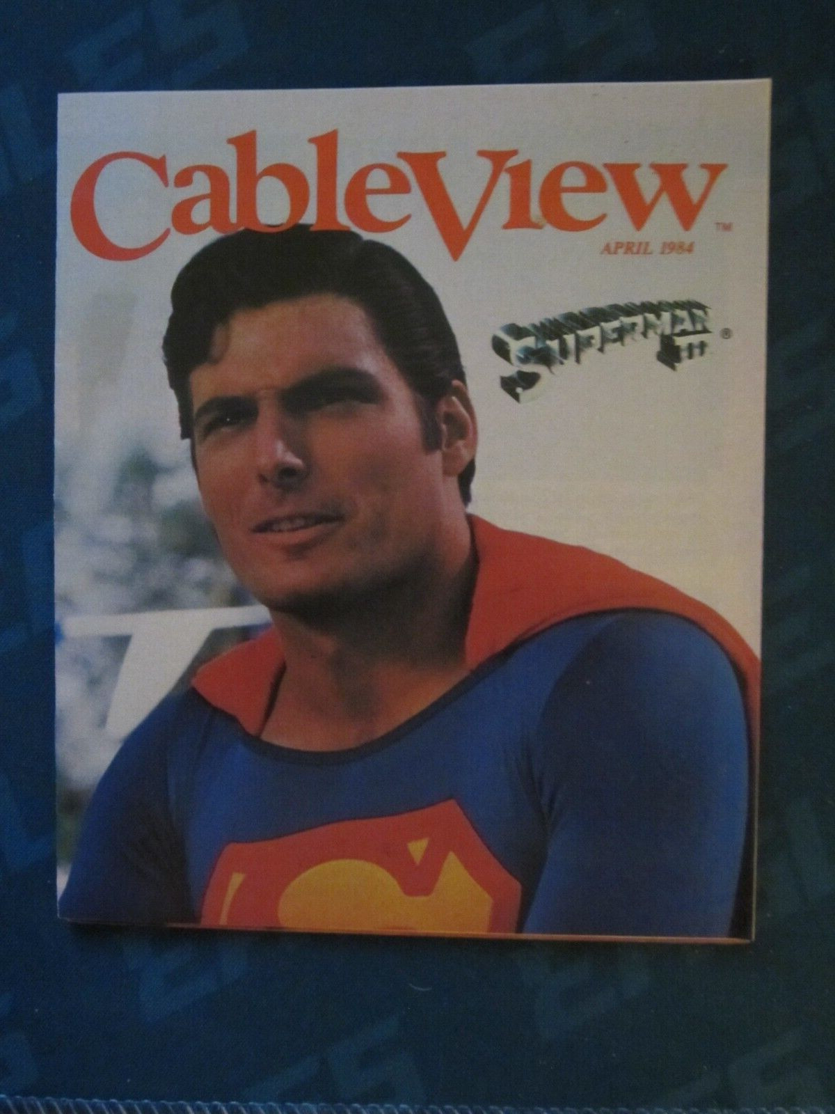 Cableview Magazine Regional TV Guide April 1984 Superman III Christopher Reeve
