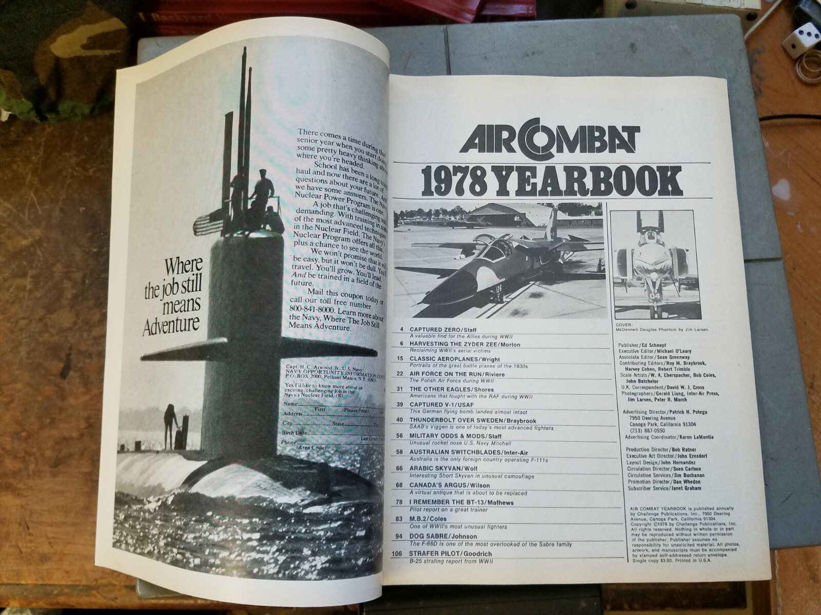 AIR COMBAT 1978 Yearbook Magazine 116 Pages of Warplanes