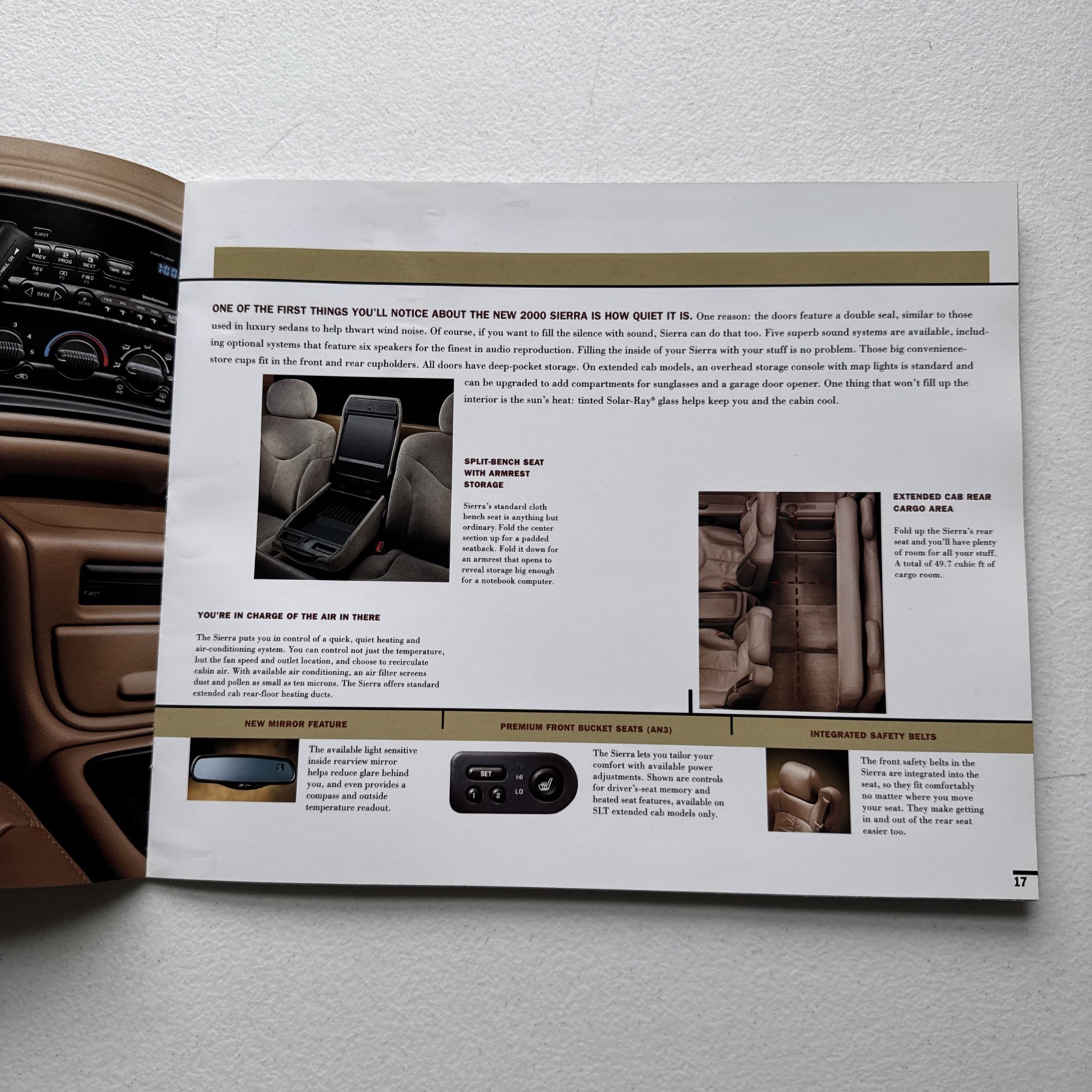 Vintage 2000 GMC Sierra Sales Dealer Brochure Catalog