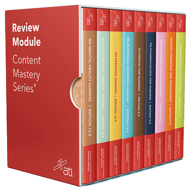 ATI RN Nursing Review Modules, Content Mastery Series, SET OF 9 TPRN6 2026