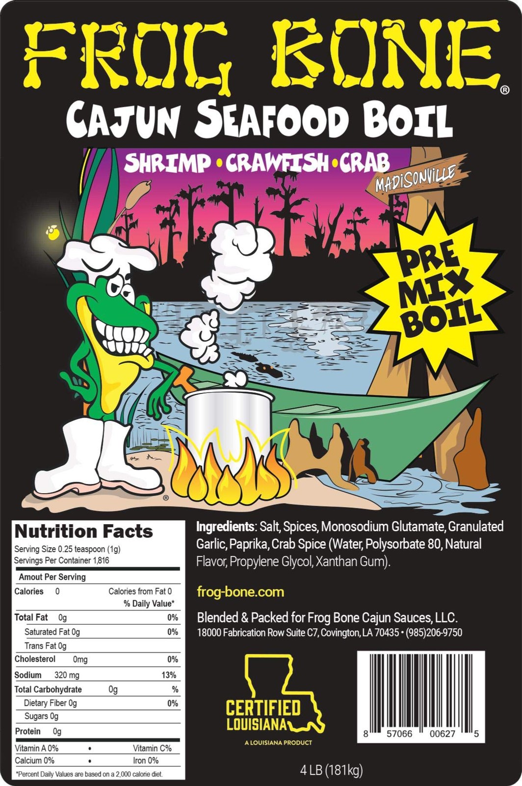 Frog Bone Cajun Seafood Boil, 4 lbs