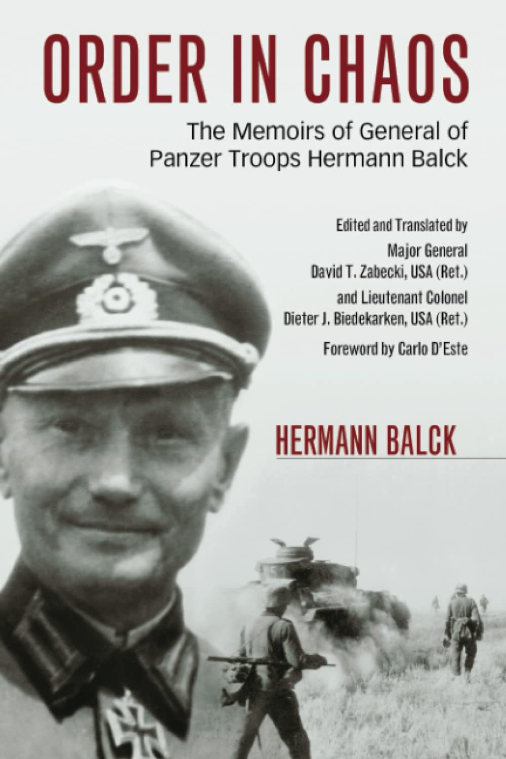 Order in Chaos Memoirs of German Panzer Troops Commander Military History Book P