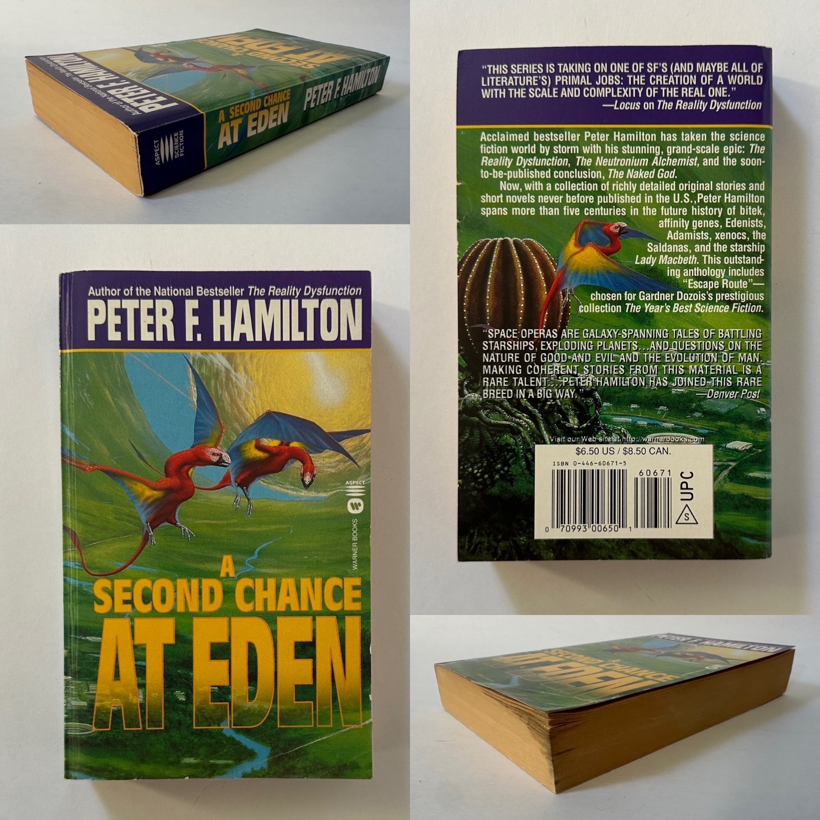 PETER F. HAMILTON Judas/Pandora/Mindstar/Alchemist/Naked God 8 MM Paperback LOT