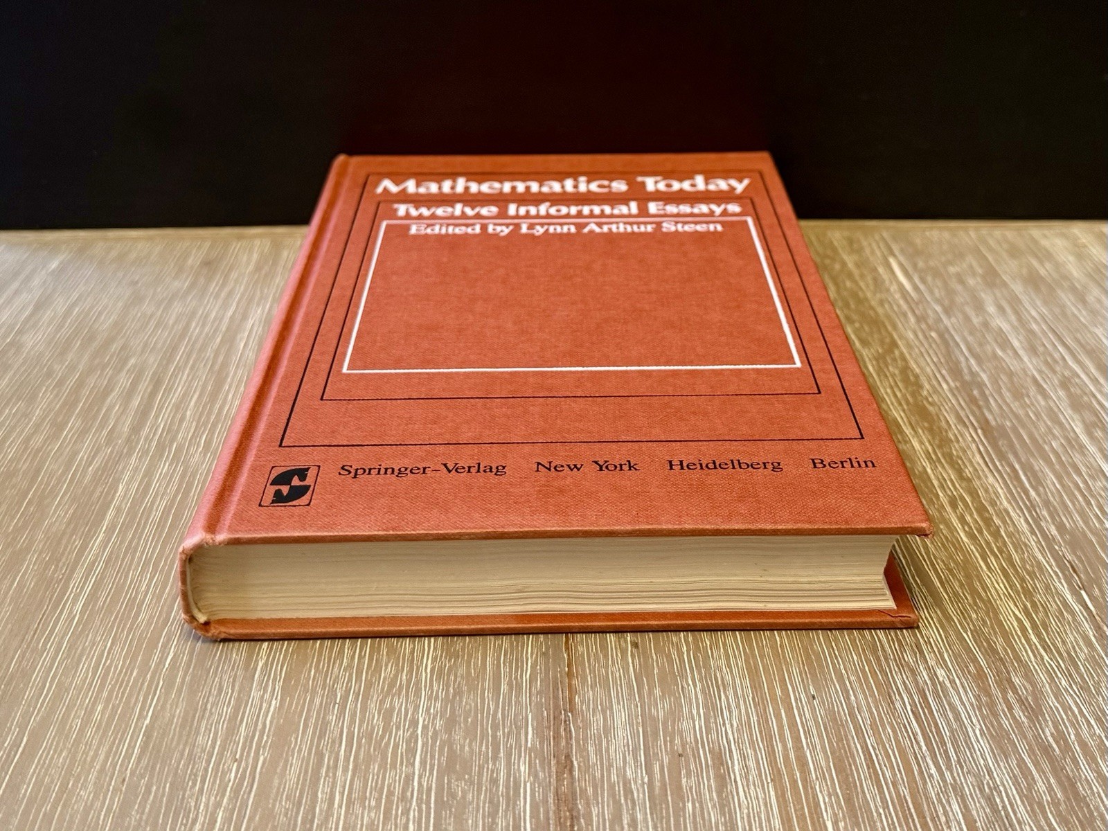 Math Today 12 Informal Essays by Lynn Arthur Steen 1980 HC/ DJ