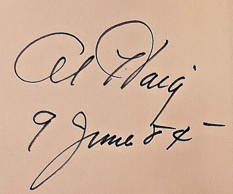 Caveat Signed by Alexander M. Haig, Jr. Autographed Hardback, 1st Edition