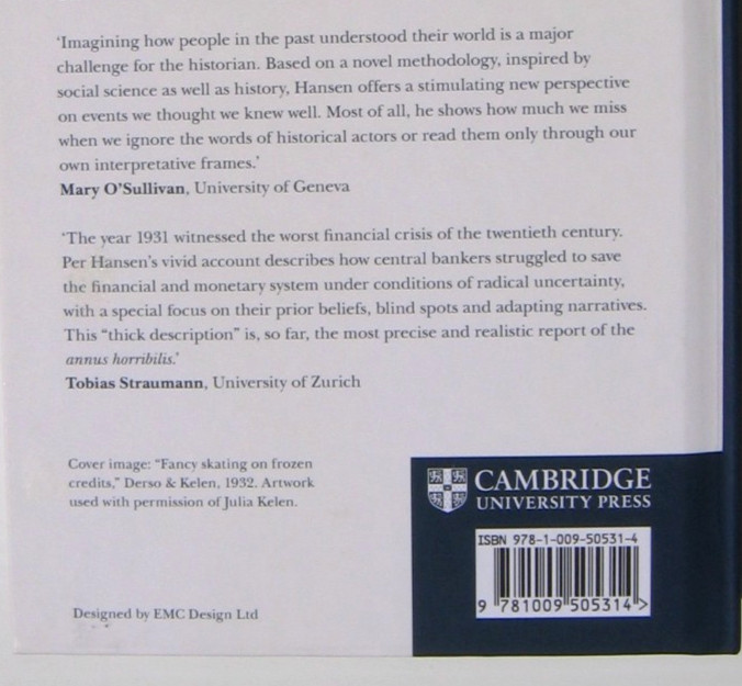 There Will Be Devil to Pay Bankers & Financial Crisis of 1931 Hansen 2025 HC New