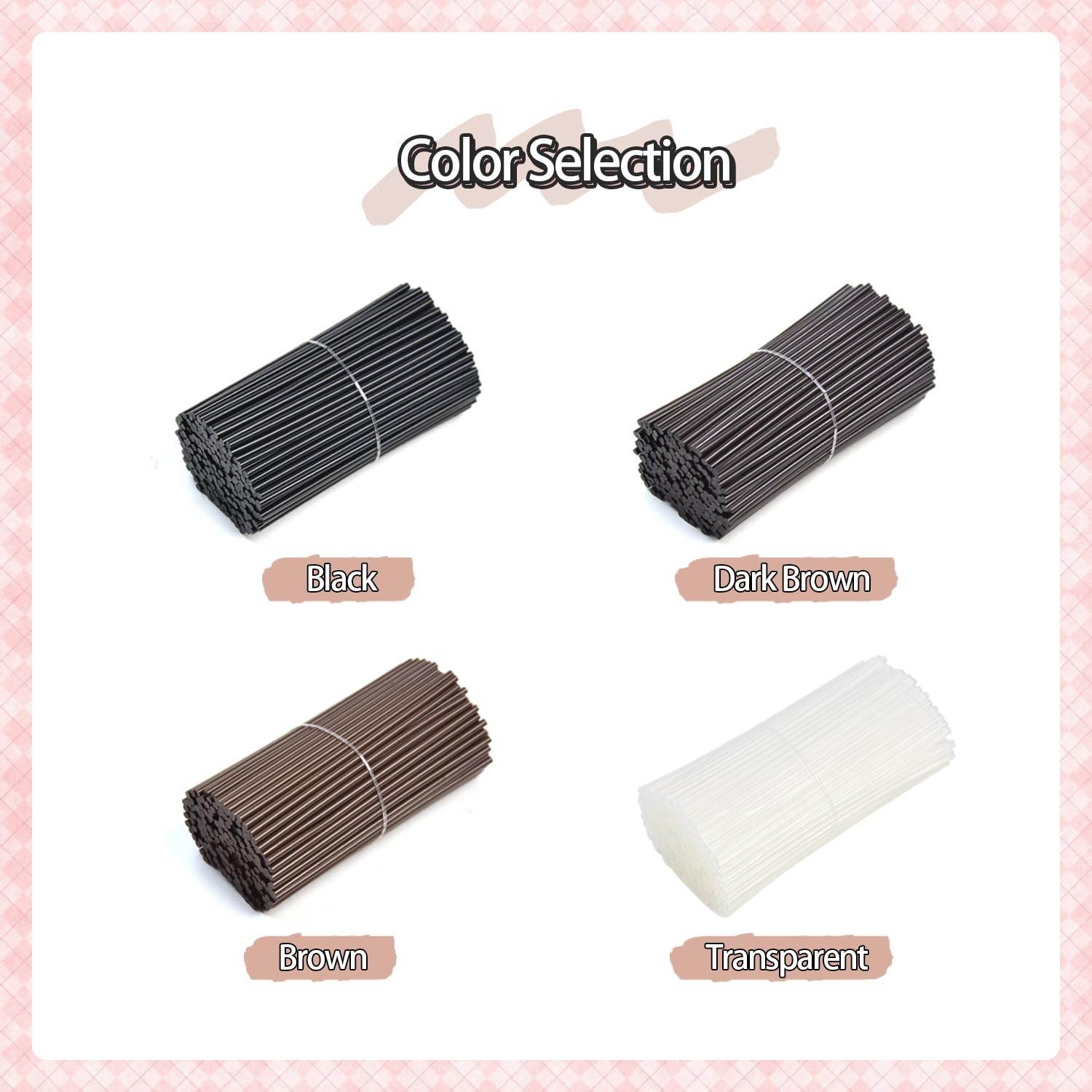 50g Mini Italian Fusion Keratin Glue Stick for High Stick, Dark Brown