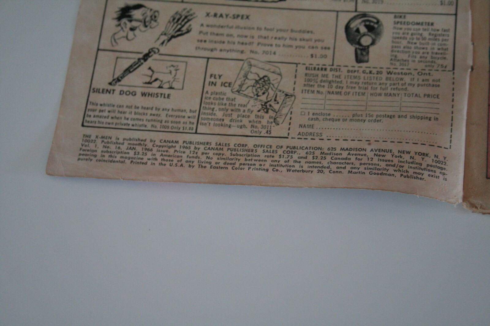 The X-Men Issue #16 Marvel 1966 ” The Supreme Sacrifice !”