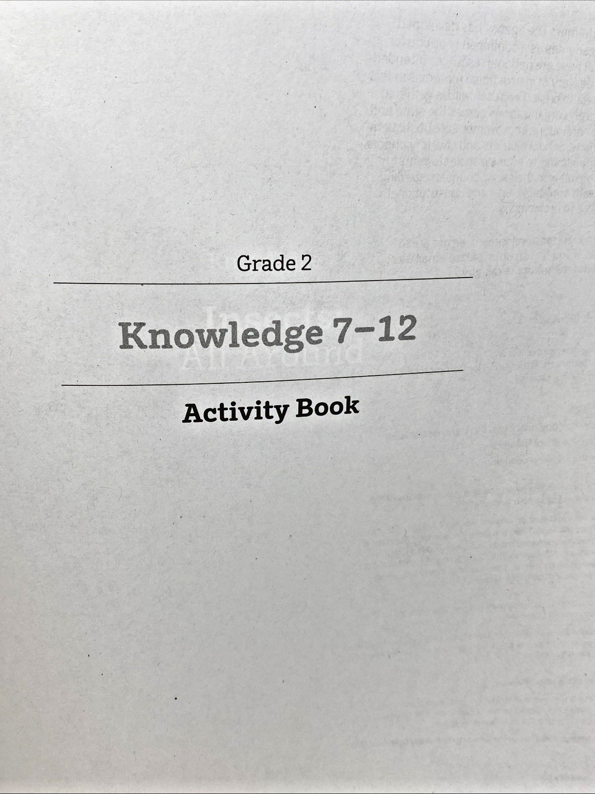 Amplify English Grade 2 Knowledge 7-12 Activity Book 105A