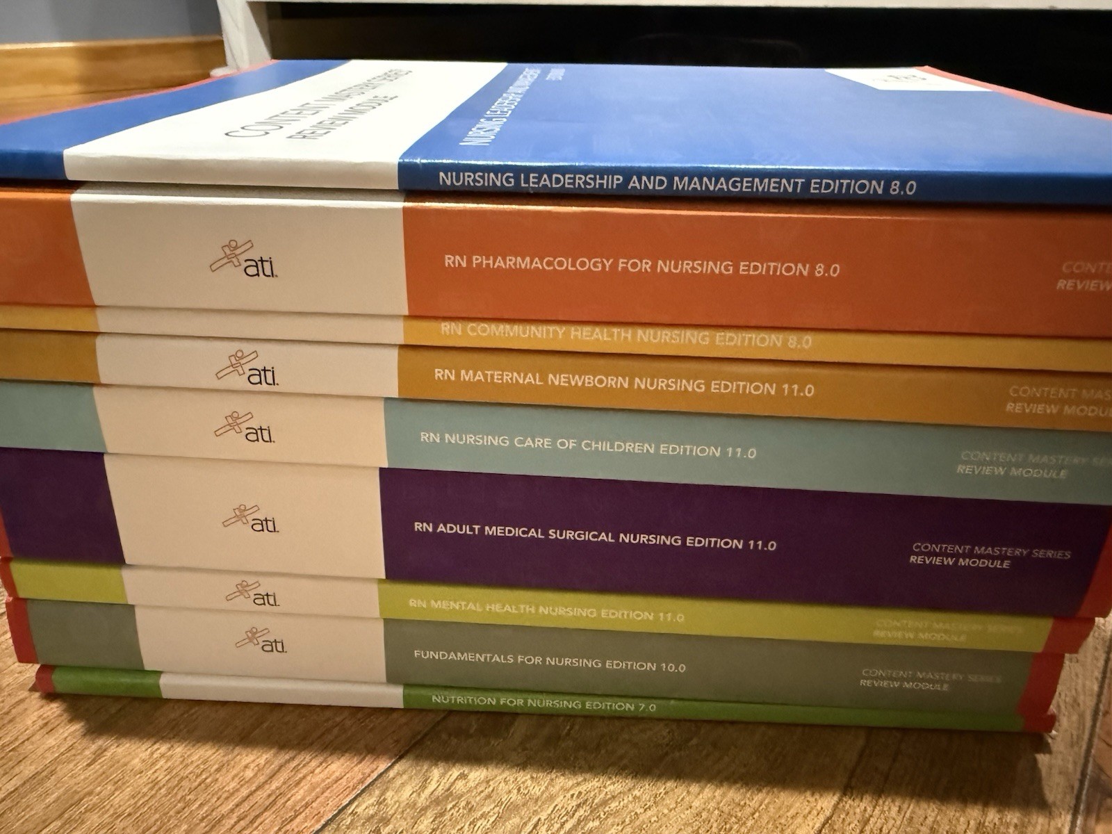 ATI Content Mastery Series Review Modules SET 9 Books Study Test RN Nursing