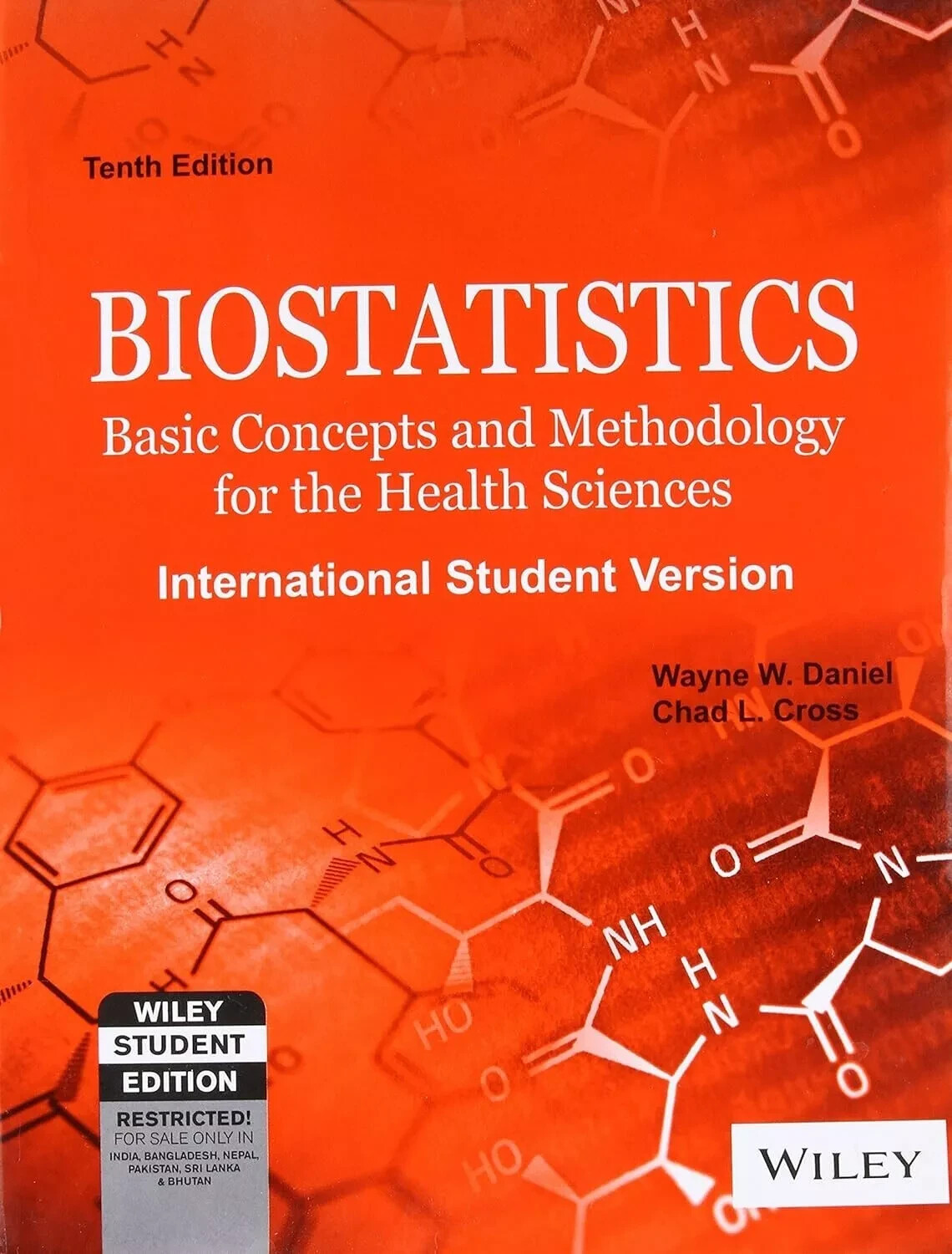 Biostatistics by Wayne W. Daniel, Chad L. Cross 10th INTL ED- FREE SHIP FROM USA