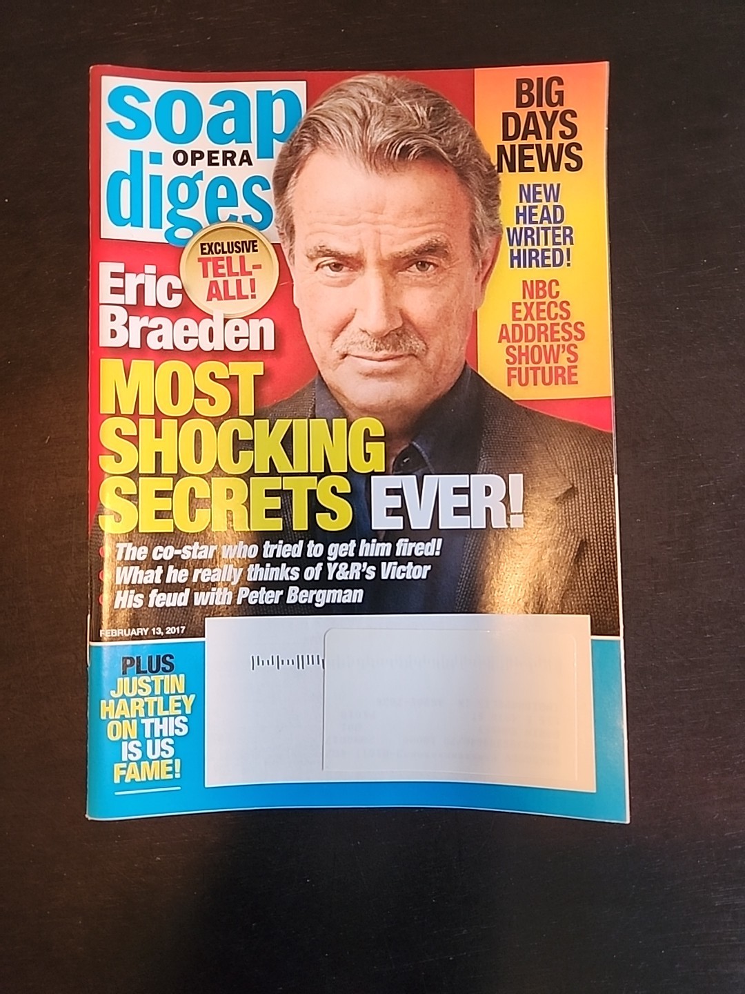 Soap Opera Digest 5-Pack Jan 23, 2017 To Feb 20, 2017