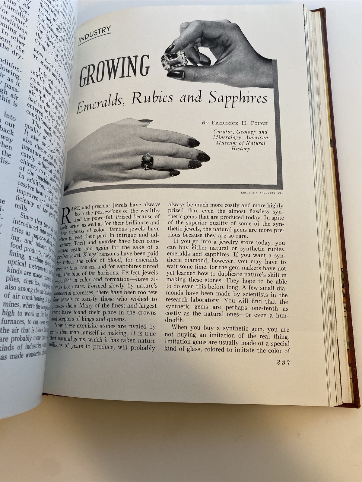 Vintage Book of Knowledge Annual 1950 Grolier Society HC abw