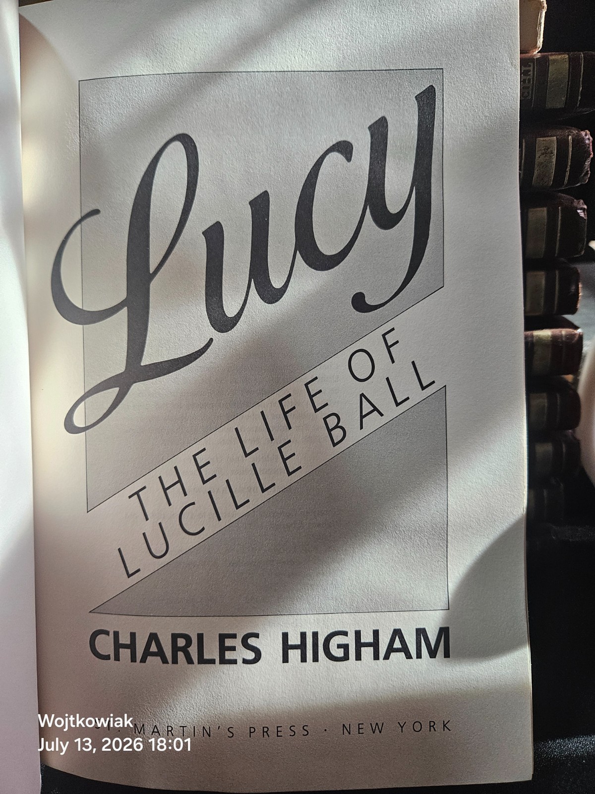 149# LUCY The Life of Lucille Ball Charles Higham 1986 1st Ed HC