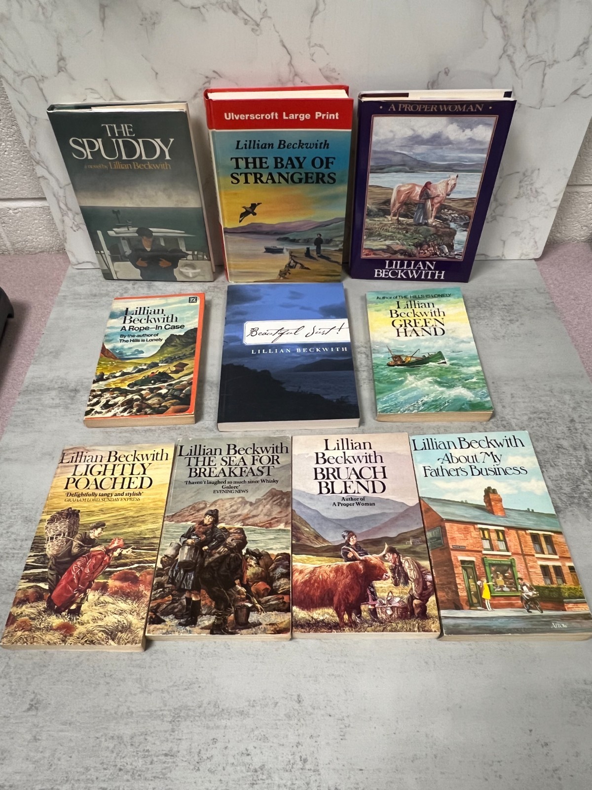 Lot of 10 LILLIAN BECKWITH Novels in Various Editions! Very Good! Wow!