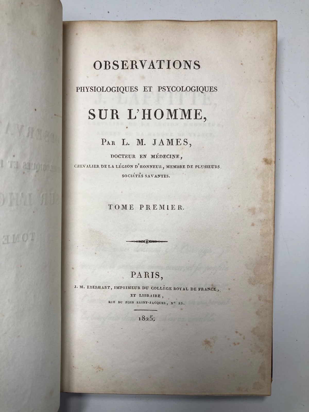 1825 JAMES Psychology Physiology 2 Vols Red Morocco Leather Silk Cipher