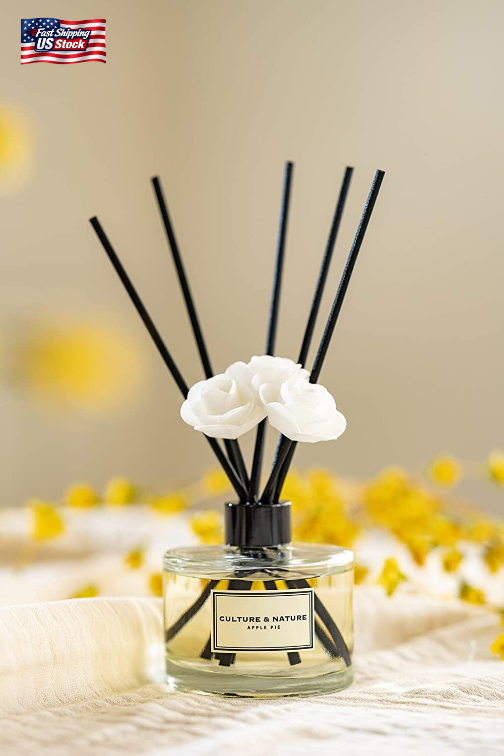 CULTURE & NATURE Reed Diffuser Set 6.7Oz (200Ml) French Lavender Scented Diffuse