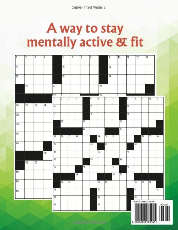 2024-2025 Crossword Puzzle Books For Adults Large Print 100 Puzzles With Solutio