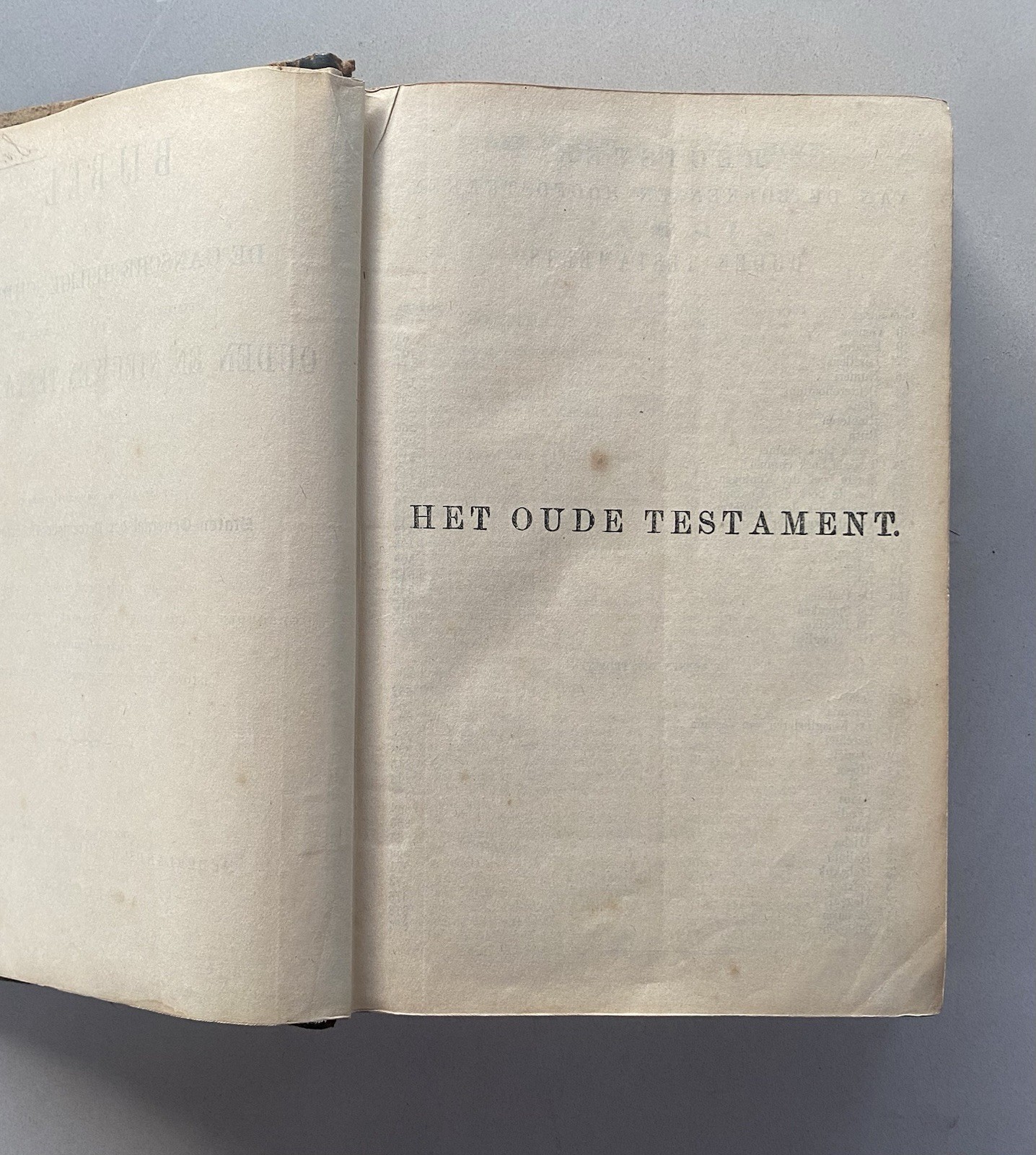 Antique 1916 Dutch Text Bible Bijbel Statenvertaling Old & New Testaments Octavo