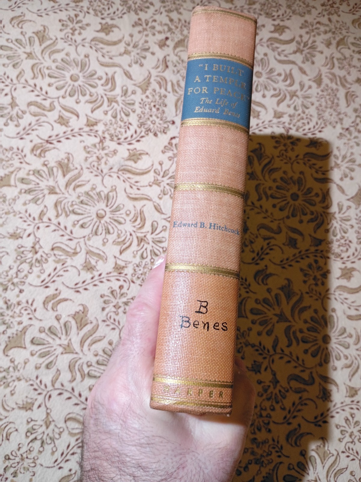 RARE 1940 HC stated 1st Ed – I Built A Temple For Peace by Edward B. Hitchcock