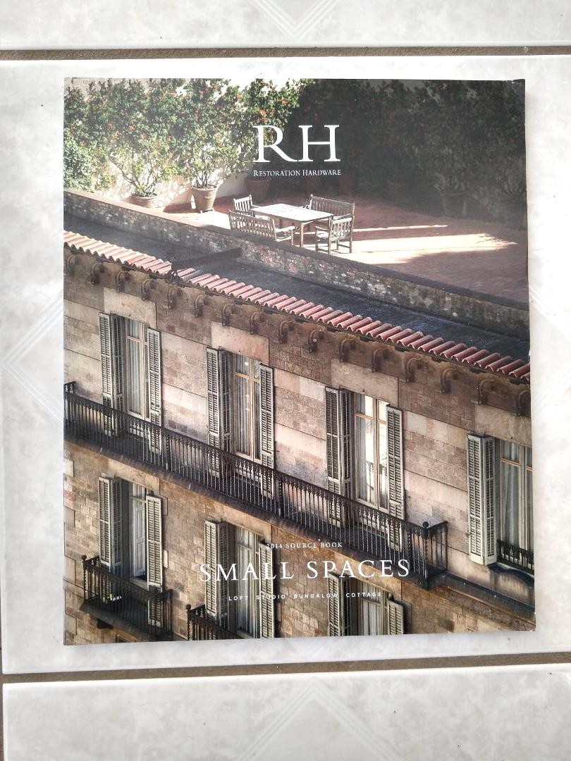 RESTORATION HARDWARE RH Small Spaces 2014 Source book magazine catalog