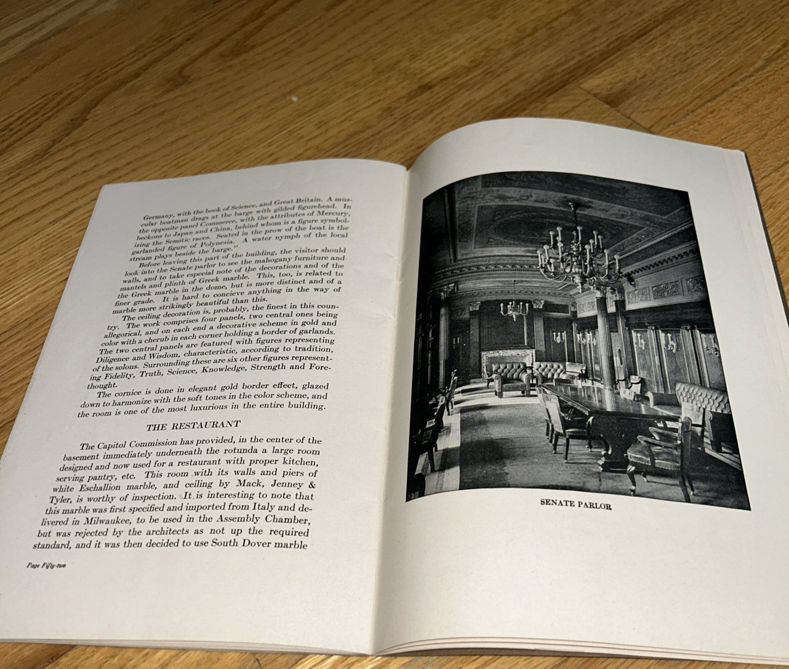 1920s GUIDE BOOK FOR WISCONSIN’S CAPITOL 58 pages with Photos