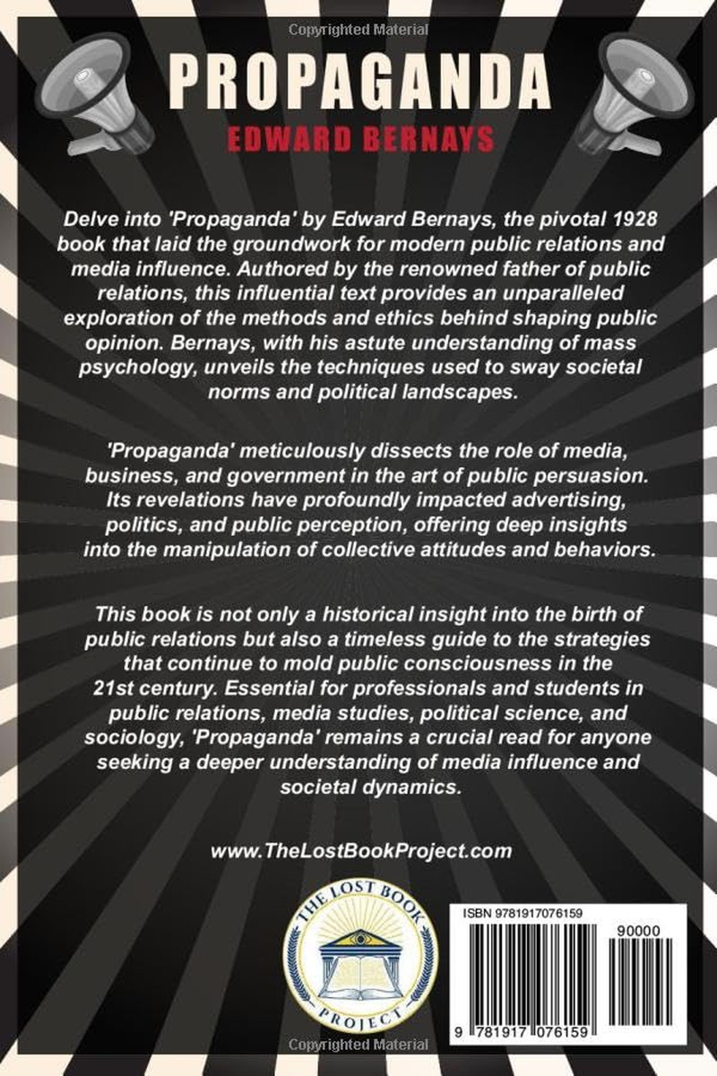 Propaganda: Illustrated Book by Edward Bernays