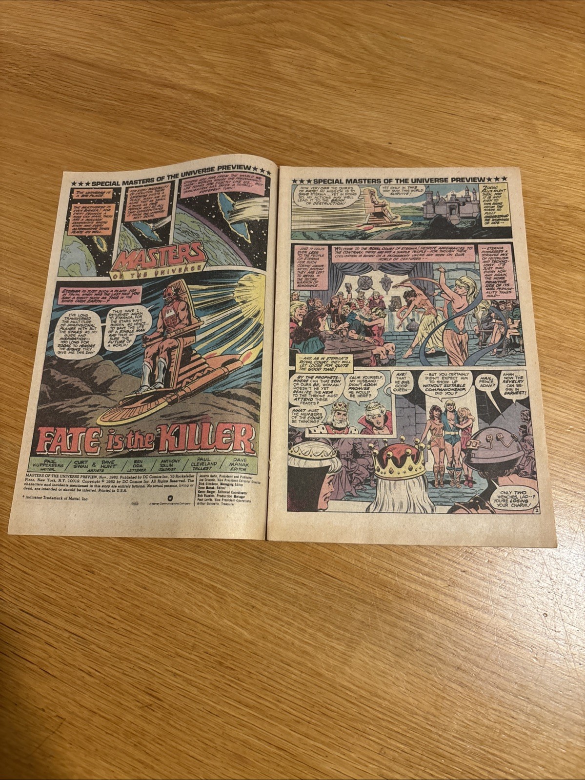 WARLORD #63 16 Page Preview of MASTERS OF THE UNIVERSE HE-MAN DC Comics
